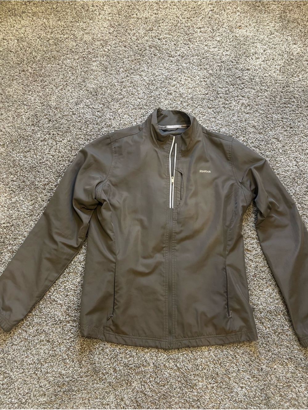 Reebok Men's Olive Green Lightweight Jacket